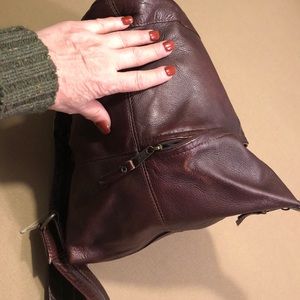 Queros Leather Back Pack purse